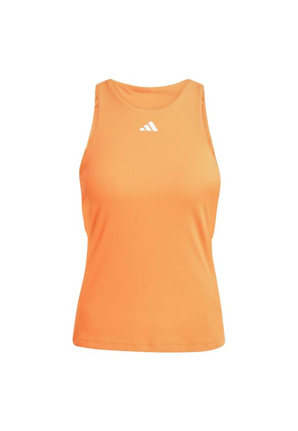 Adidas - Koszulka Tennis Climacool Y-Tank. Kolor: pomarańczowy. Technologia: ClimaCool (Adidas). Sport: tenis