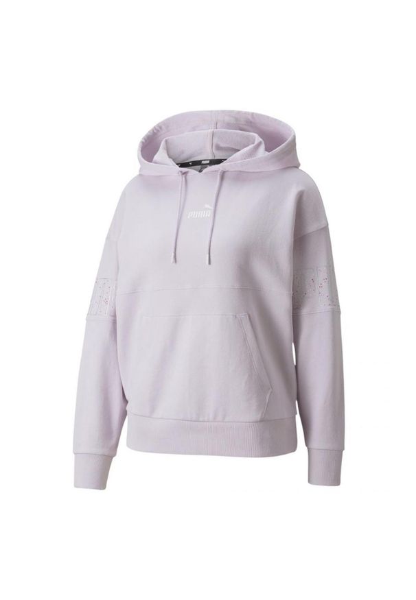 Puma - Bluza Z Logo Power Stardust Dla Kobiet. Kolor: fioletowy