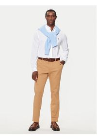 Polo Ralph Lauren Koszula 710654408003 Biały Regular Fit. Typ kołnierza: polo. Kolor: biały. Materiał: bawełna #6