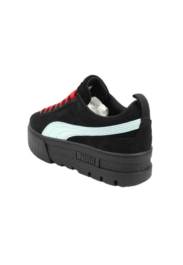 Puma - Trampki Damskie Skóra Mayze Dua Lipa. Kolor: czarny. Materiał: skóra. Styl: sportowy