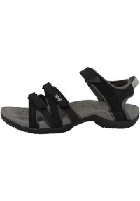 Buty do chodzenia damskie Teva Tirra. Zapięcie: rzepy. Kolor: czarny. Materiał: syntetyk, materiał. Sezon: lato. Sport: turystyka piesza