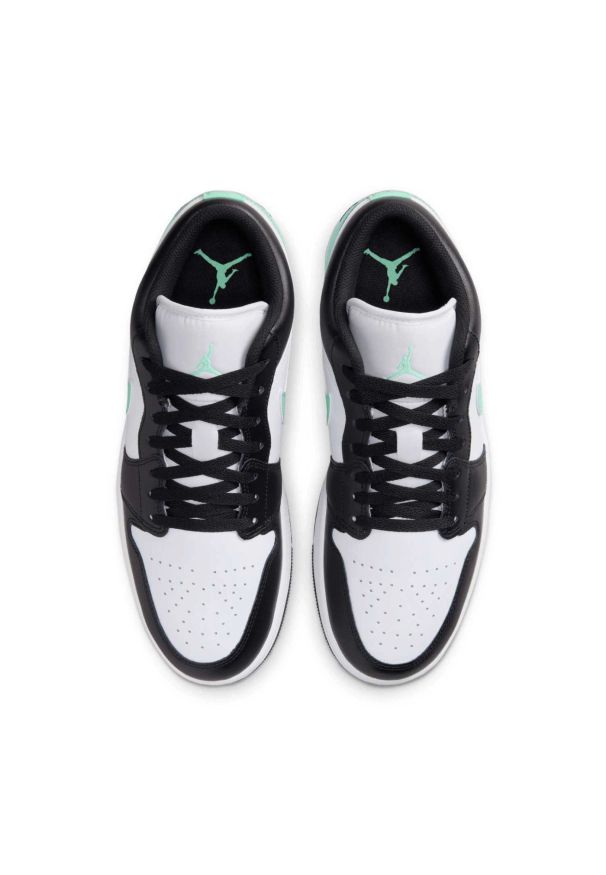 Sneakersy damskie Nike Jordan 1 Low Green Glow. Kolor: biały