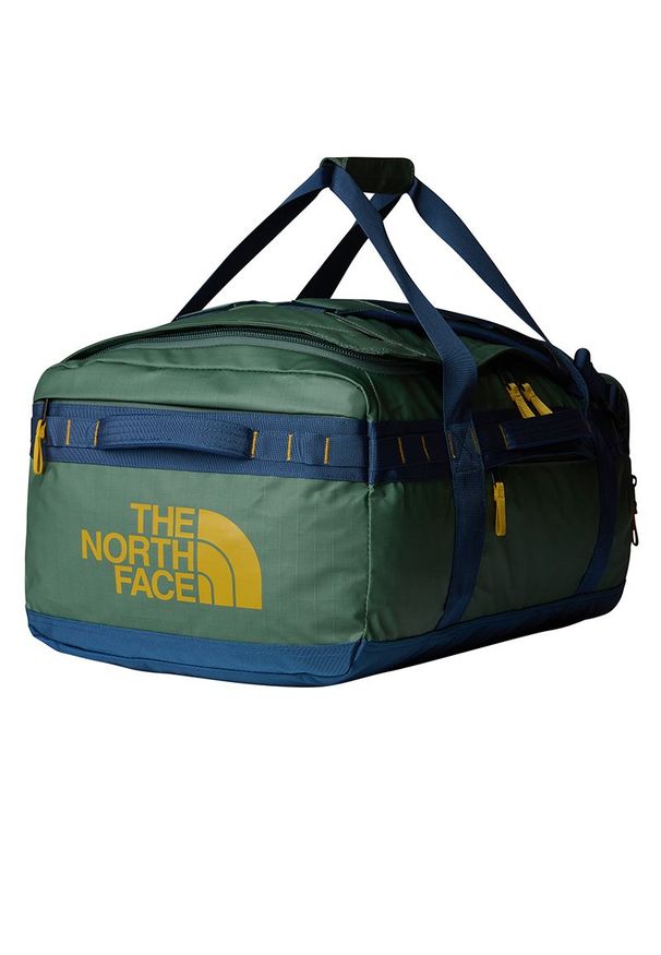 Torba The North Face Base Camp Voyager 62L 0A52S3A721 - zielona. Kolor: zielony. Materiał: nylon. Wzór: paski