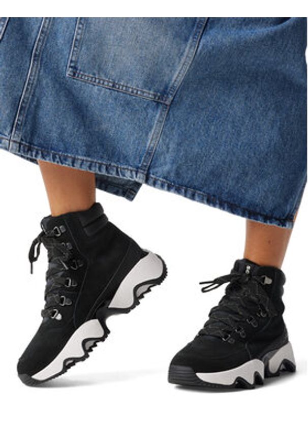 sorel - Sorel Trapery Kinetic™ Impact Conquest Wp Czarny. Kolor: czarny. Materiał: zamsz, skóra