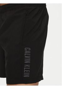 Calvin Klein Swimwear Szorty kąpielowe KM0KM01096 Czarny Regular Fit. Kolor: czarny. Materiał: syntetyk