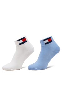 Zestaw 2 par wysokich skarpet unisex Tommy Jeans 701228223 Moderate Blue. Materiał: bawełna, materiał #1