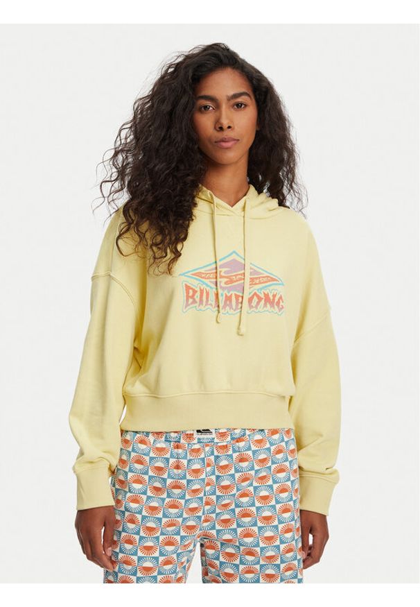 Billabong Bluza All Time EBJFT00146 Żółty Boxy Fit. Kolor: żółty. Materiał: bawełna