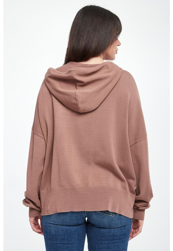 Liu Jo - Sweter damski z kapturem LIU JO. Typ kołnierza: kaptur