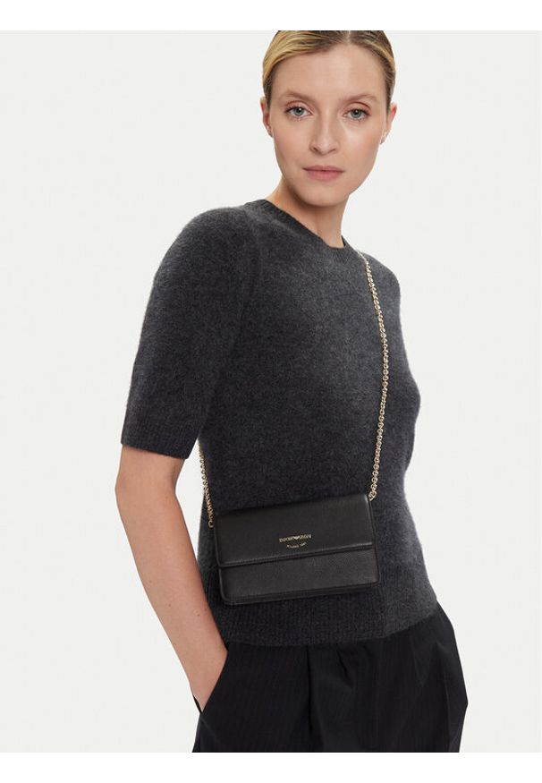 Emporio Armani Torebka EW003036 AF19568 UC001 Czarny. Kolor: czarny. Materiał: skórzane