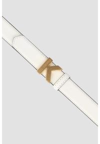 Karl Lagerfeld - KARL LAGERFELD Biały damski pasek K/lock, Rozmiar 95. Kolor: biały #3