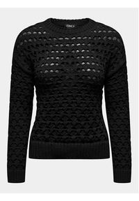 only - ONLY Sweter Linda 15311772 Czarny Regular Fit. Kolor: czarny. Materiał: syntetyk #7
