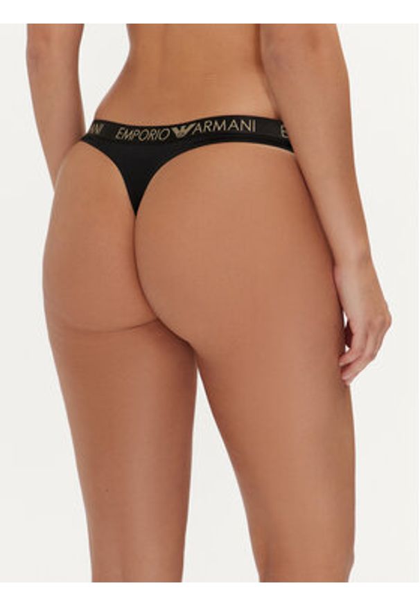 Emporio Armani Underwear Komplet 2 par stringów 163333 4F235 00020 Czarny. Kolor: czarny. Materiał: syntetyk