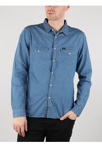 Lee - LEE SS CHETOPA SHIRT MĘSKA KOSZULA JEANSOWA MEDIEVAL BLUE L66AJO13 112116301. Materiał: jeans