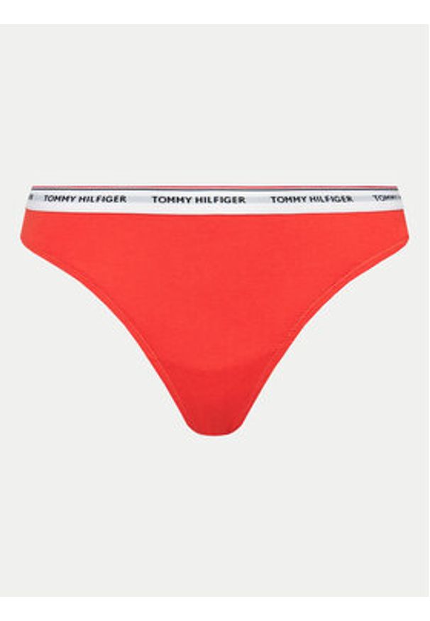 TOMMY HILFIGER - Tommy Hilfiger Komplet stringów UW0UW04894 Kolorowy. Materiał: bawełna. Wzór: kolorowy