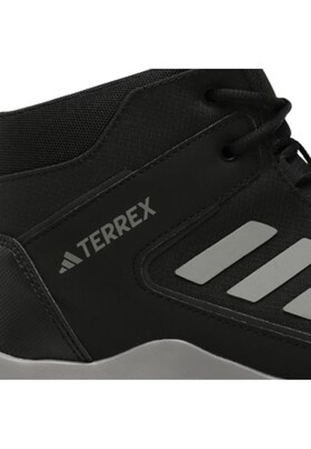 Adidas - adidas Trekkingi Terrex Hyperhiker Mid Hiking Shoes ID4857 Czarny. Kolor: czarny. Materiał: skóra. Model: Adidas Terrex. Sport: turystyka piesza