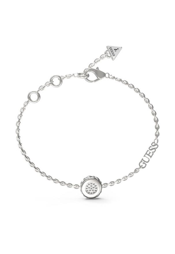 Guess Bransoletka JUBB04 594JW Srebrny. Materiał: metalowe, srebrne. Kolor: srebrny