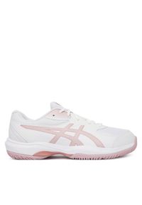 Asics Buty do tenisa Gel-Game Gs 1044A083 Biały. Kolor: biały. Materiał: skóra. Sport: tenis #1