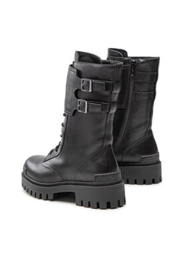 Pinko Trapery Cumino Stivale AI 22-23 BLKS1 1H2135 A072 Czarny. Kolor: czarny. Materiał: skóra