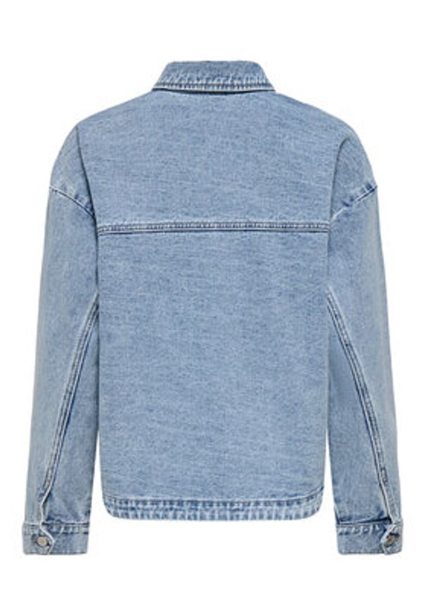 only - ONLY Kurtka jeansowa Lara 15372651 Niebieski Regular Fit. Kolor: niebieski. Materiał: bawełna
