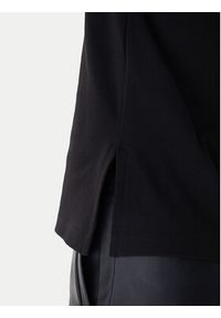 Karl Lagerfeld - KARL LAGERFELD T-Shirt B1W17008 Czarny Regular Fit. Typ kołnierza: dekolt w karo. Kolor: czarny. Materiał: bawełna #4