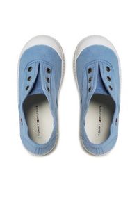 TOMMY HILFIGER - Tommy Hilfiger Trampki Low Cut Easy - On Sneaker T1X9-32824-0890 S Niebieski. Kolor: niebieski. Materiał: materiał #6