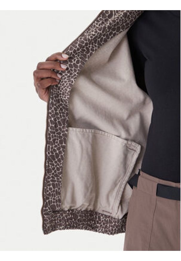 Adidas - adidas Kurtka jeansowa Firebird Aop KD2815 Brązowy Oversize. Kolor: brązowy. Materiał: bawełna