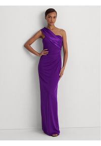 Lauren Ralph Lauren Sukienka wieczorowa 253918992002 Fioletowy Regular Fit. Kolor: fioletowy. Materiał: syntetyk. Styl: wizytowy