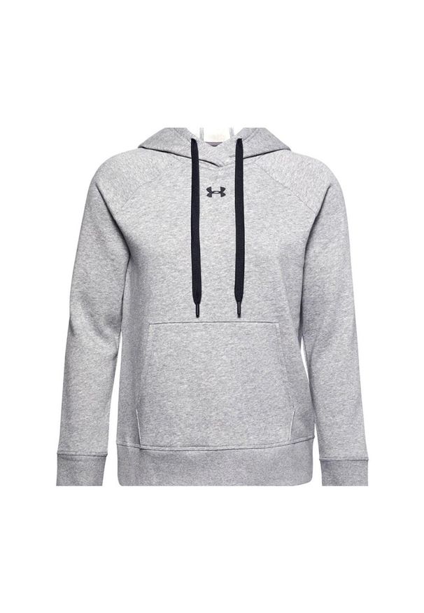 Under Armour - Bluza Z Kapturem Damska Polar Rival HB. Typ kołnierza: kaptur. Kolor: szary. Materiał: polar
