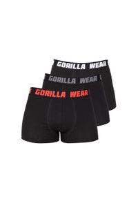 GORILLA WEAR - Bokserki męskie Gorilla Wear Boxershorts 3 Pack. Kolor: czarny