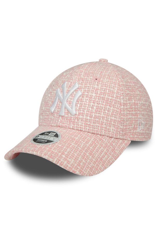 New Era Czapka z daszkiem Wmns Summer Tweed Nyy 60434980 Różowy. Kolor: różowy. Materiał: materiał