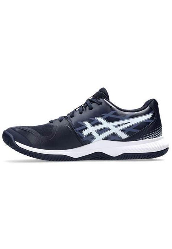 Buty siatkarskie męskie Asics Gel-tactic 12. Zapięcie: sznurówki. Kolor: niebieski. Materiał: guma, materiał, tkanina, syntetyk. Szerokość cholewki: normalna