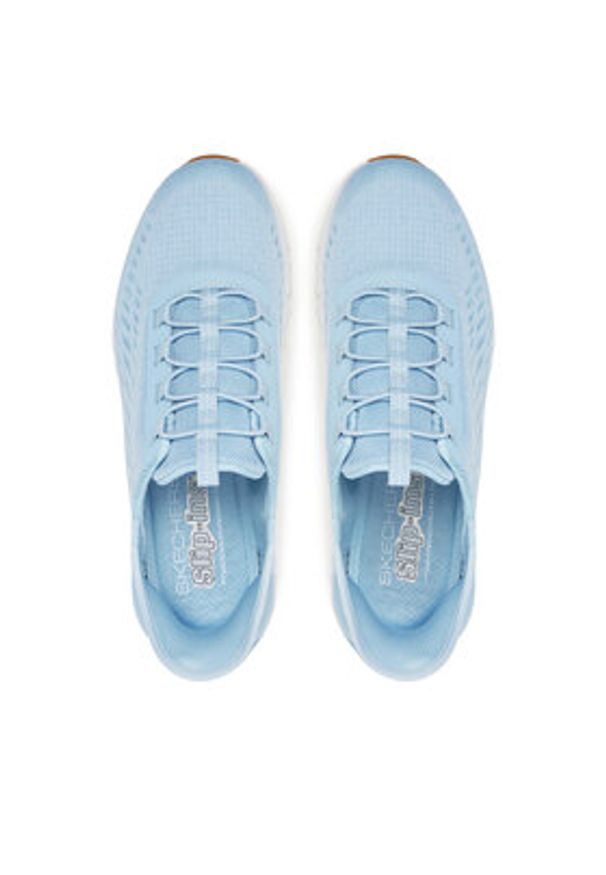 skechers - Skechers Sneakersy Glide-Step-Tranquility 104574/LTBL Błękitny. Kolor: niebieski. Materiał: materiał