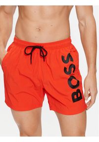 BOSS - Boss Szorty kąpielowe Octopus 50469594 Pomarańczowy Regular Fit. Kolor: pomarańczowy. Materiał: syntetyk #1
