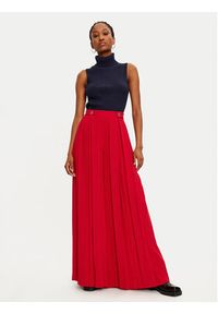 TwinSet - TWINSET Spodnie palazzo 242TT2172 Czerwony Wide Leg. Kolor: czerwony. Materiał: syntetyk