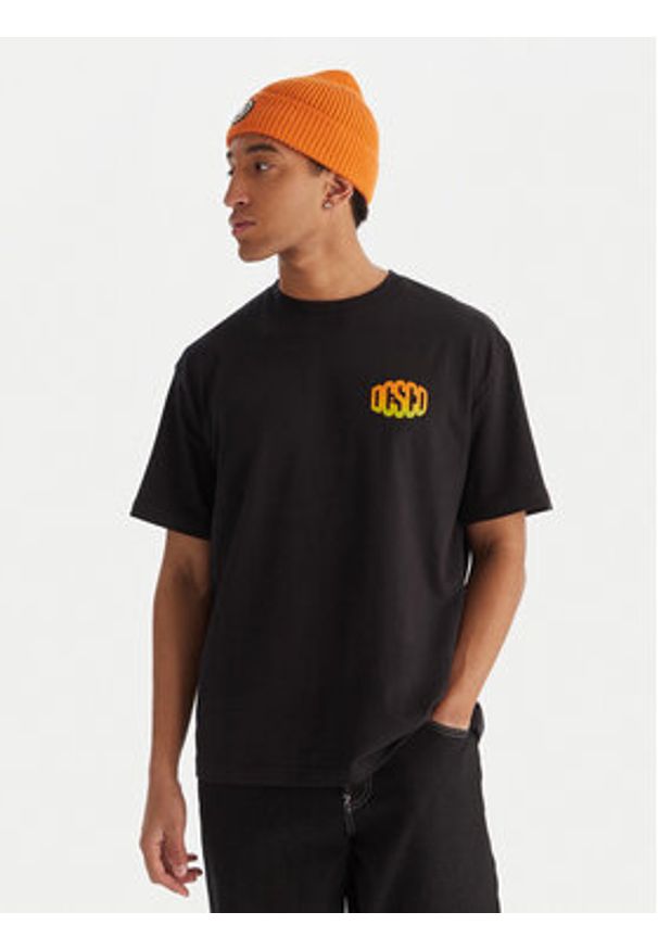 DC Shoes T-Shirt EDYZT04372 KVJ0 Czarny Relaxed Fit. Kolor: czarny. Materiał: bawełna