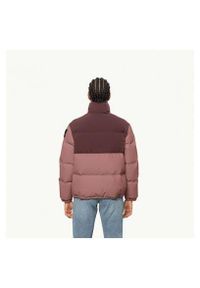 Kurtka puchowa damska Jack Wolfskin Alex Down. Kolor: brązowy. Materiał: puch