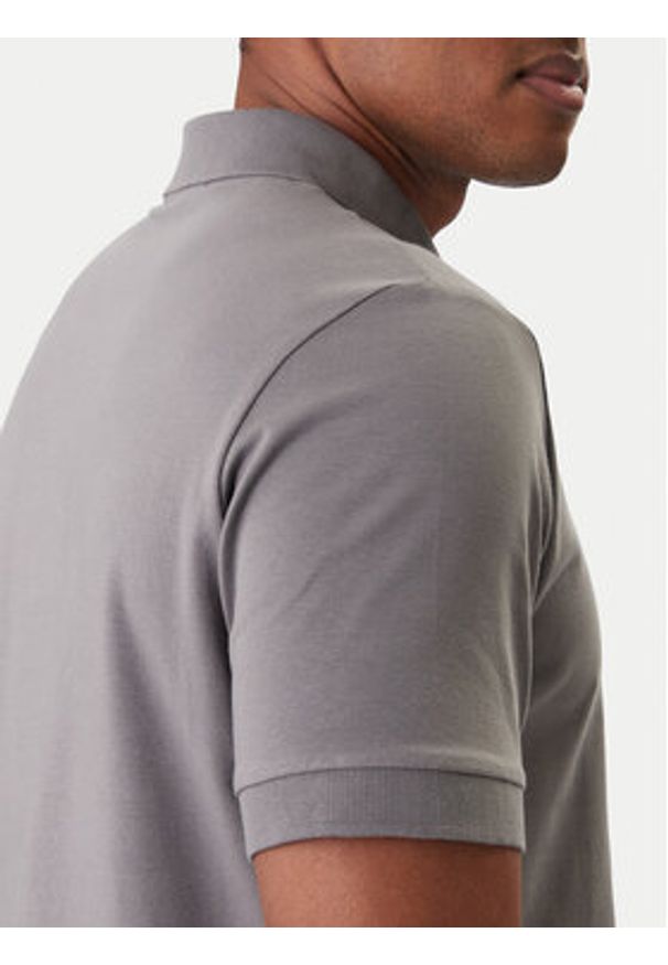 Karl Lagerfeld - KARL LAGERFELD Polo 745780 561235 Szary Regular Fit. Typ kołnierza: polo. Kolor: szary. Materiał: bawełna