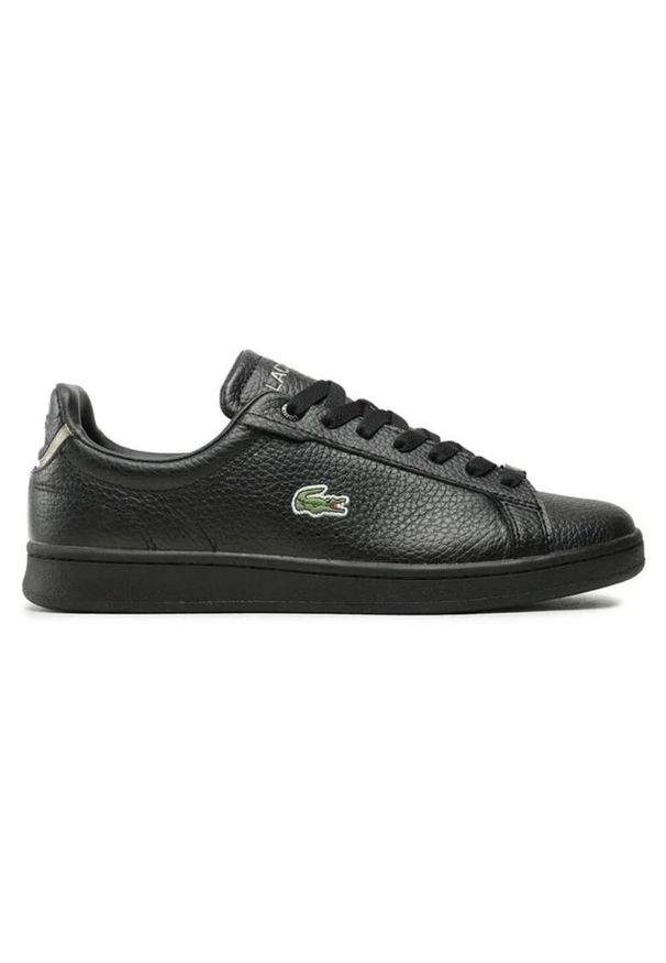 Buty Lacoste Carnaby Pro 123 8 Sma M 745SMA011302H czarne. Kolor: czarny. Materiał: materiał, syntetyk, tkanina, skóra. Szerokość cholewki: normalna