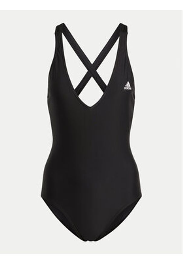 Adidas - adidas Strój kąpielowy 3-Stripes IB7705 Czarny. Kolor: czarny. Materiał: syntetyk