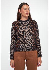 Sweter damski w panterkę DKNY. Wzór: motyw zwierzęcy #3