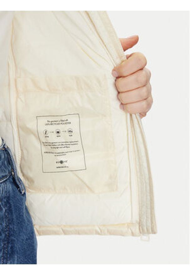 Guess Jeans Bezrękawnik W5RN55 WHAB2 Écru Regular Fit. Materiał: syntetyk. Długość rękawa: bez rękawów