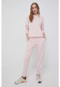 Puma spodnie 847115 damskie kolor różowy z nadrukiem. Kolor: różowy. Materiał: dzianina. Wzór: nadruk #4