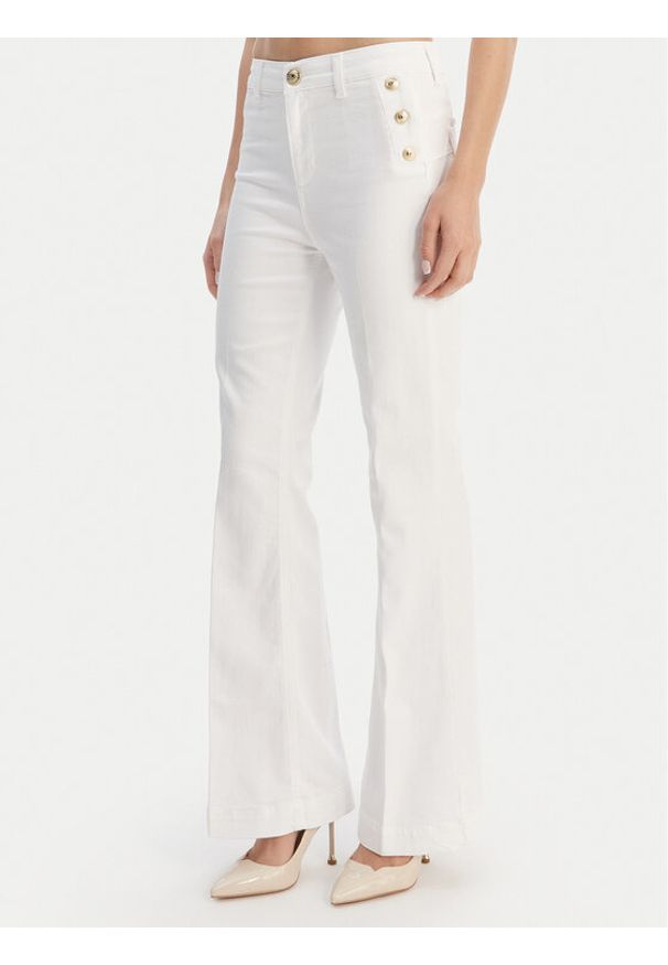 Liu Jo Jeansy UA6162 T456A Biały Flare Fit. Kolor: biały