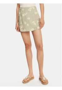 RVCA Spódnica mini Reform 23B141501 Zielony Regular Fit. Kolor: zielony. Materiał: bawełna