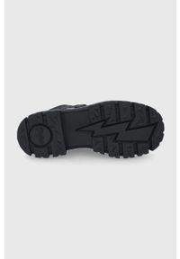 Buffalo sneakersy Aspha NC MID kolor czarny na platformie 1622045. Nosek buta: okrągły. Zapięcie: sznurówki. Kolor: czarny. Obcas: na platformie #4