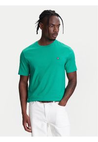 United Colors of Benetton - United Colors Of Benetton T-Shirt 3MI5J1AF7 Zielony Regular Fit. Kolor: zielony. Materiał: bawełna
