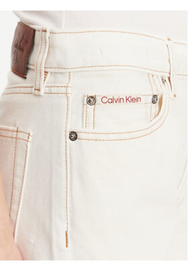 Calvin Klein Jeans Jeansy LV047B919G Écru