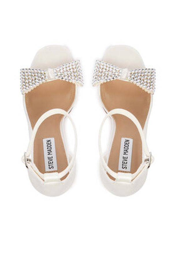Steve Madden Sandały Newlywed 11005241 Biały. Kolor: biały. Materiał: materiał
