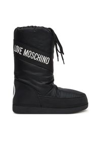 Love Moschino - LOVE MOSCHINO Śniegowce JA24032G0NISA000 Czarny. Kolor: czarny. Materiał: materiał