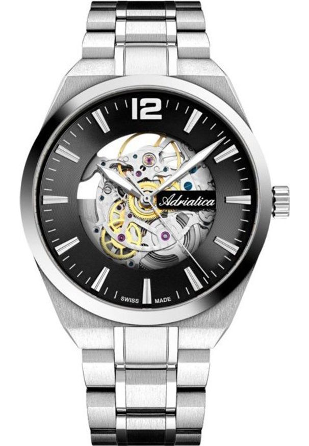 Zegarek męski Adriatica A8343.5154SA srebrny. Kolor: srebrny
